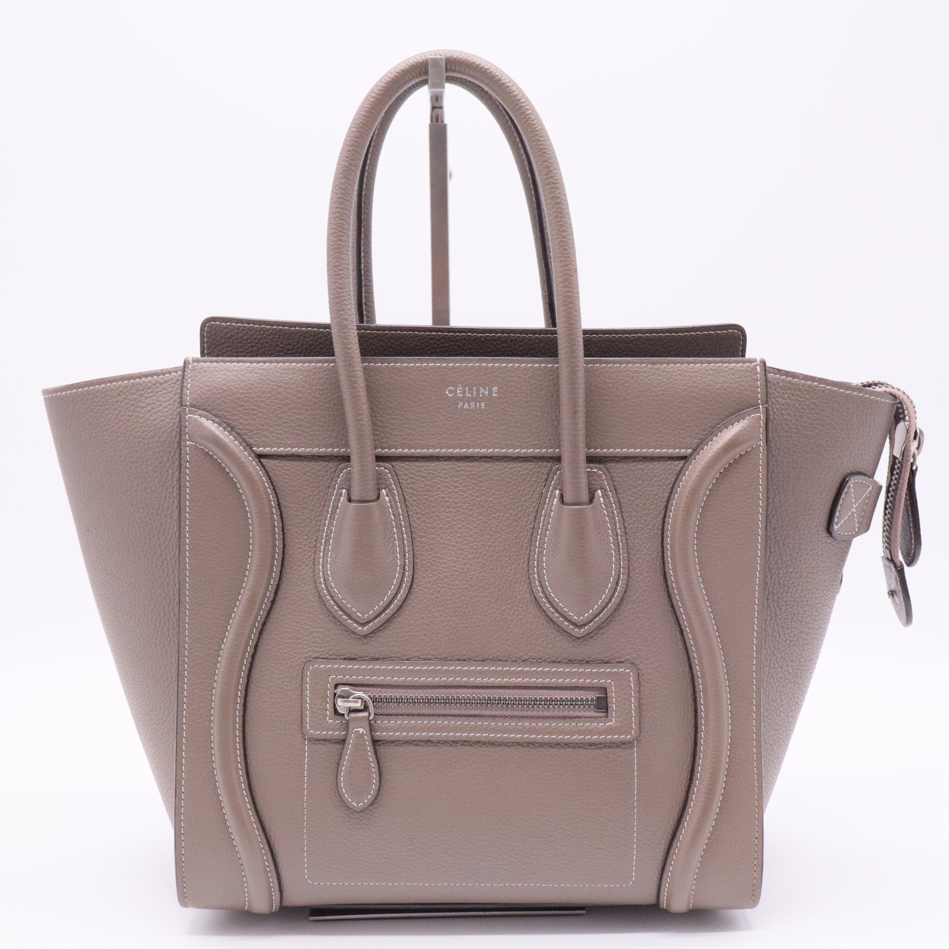 Luggage Bag Grainy Leather Micro