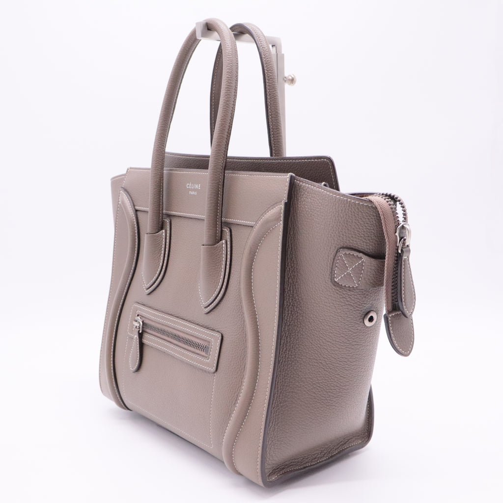 Luggage Bag Grainy Leather Micro