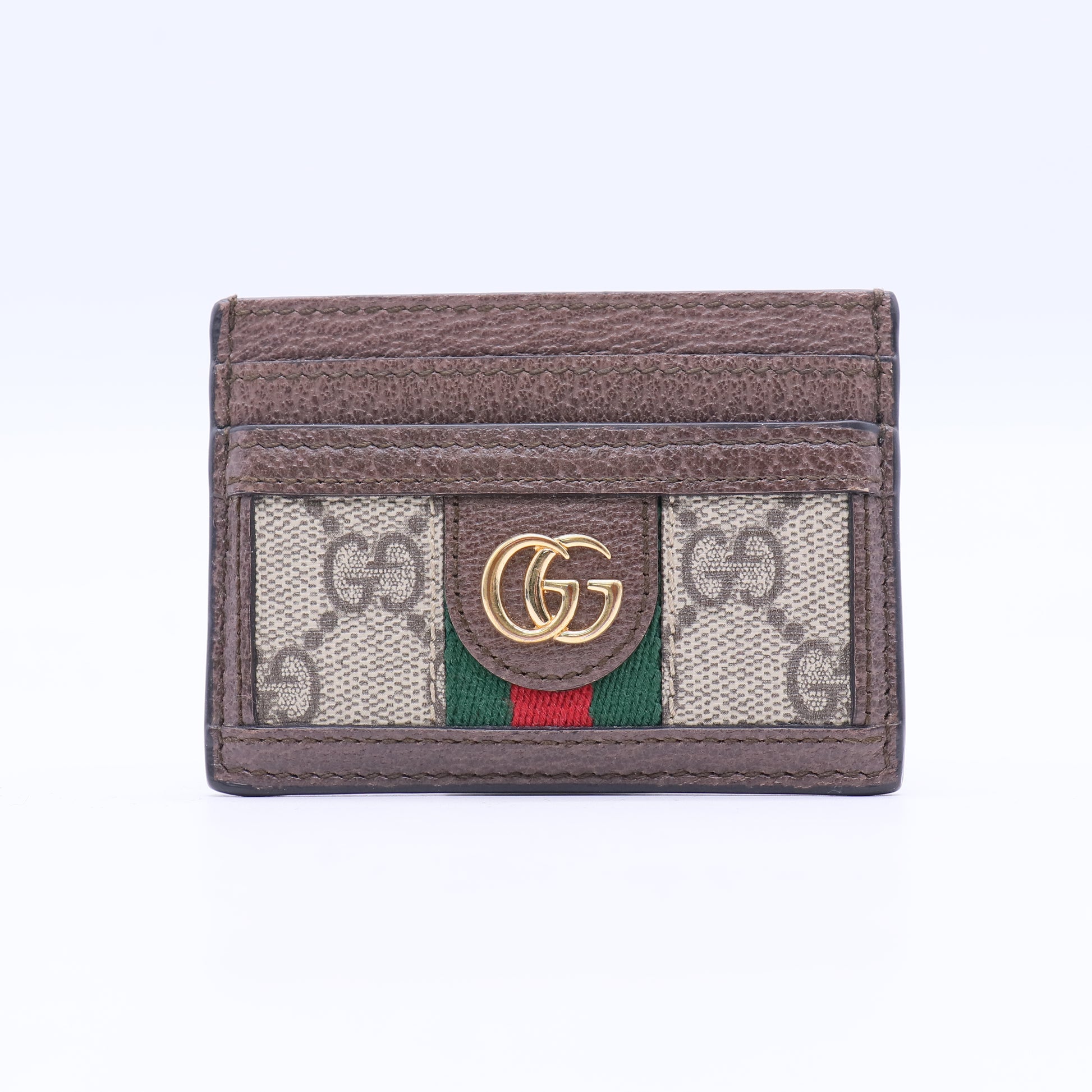 Gucci GG Supreme Monogram Bi-Color Card Holder twins W20909