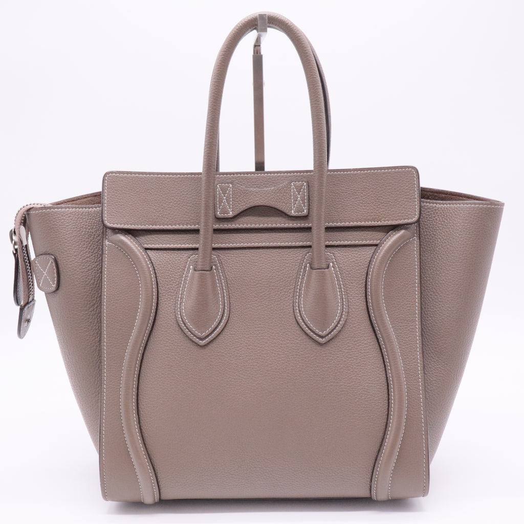 Luggage Bag Grainy Leather Micro