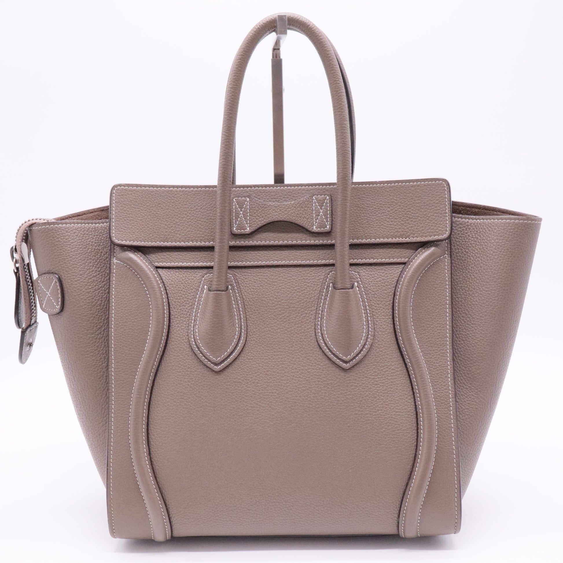 Luggage Bag Grainy Leather Micro