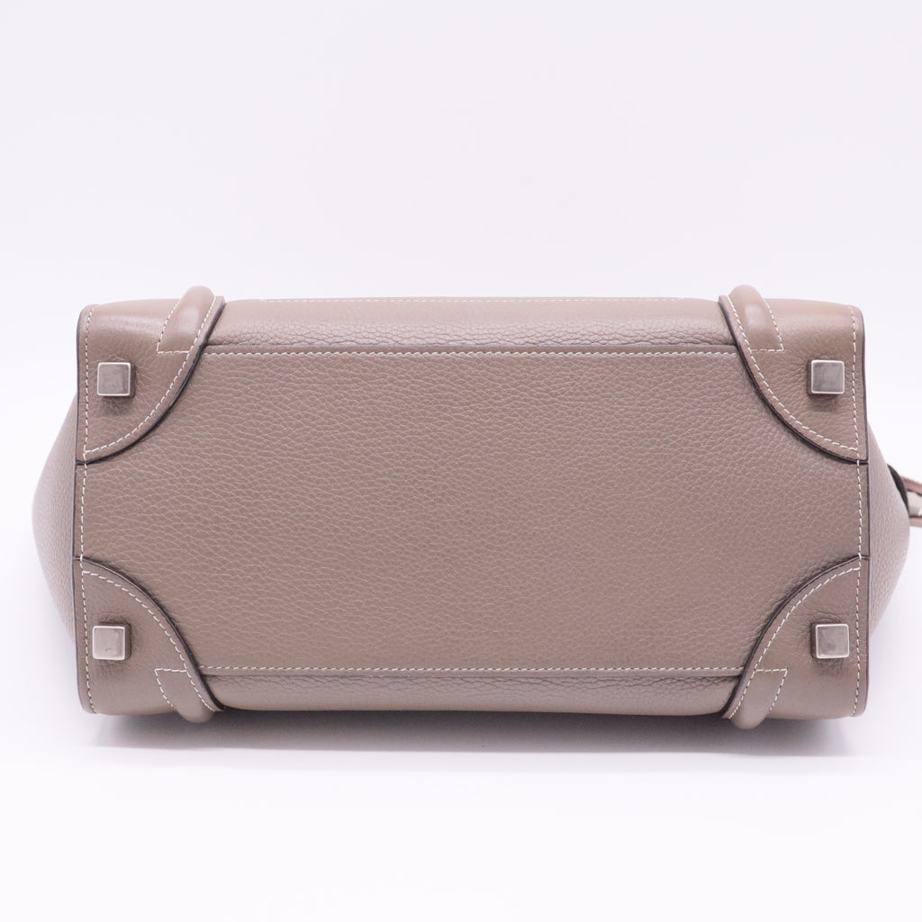 Luggage Bag Grainy Leather Micro