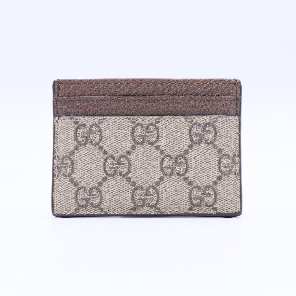 Gucci GG Supreme Monogram Bi-Color Card Holder twins W20909