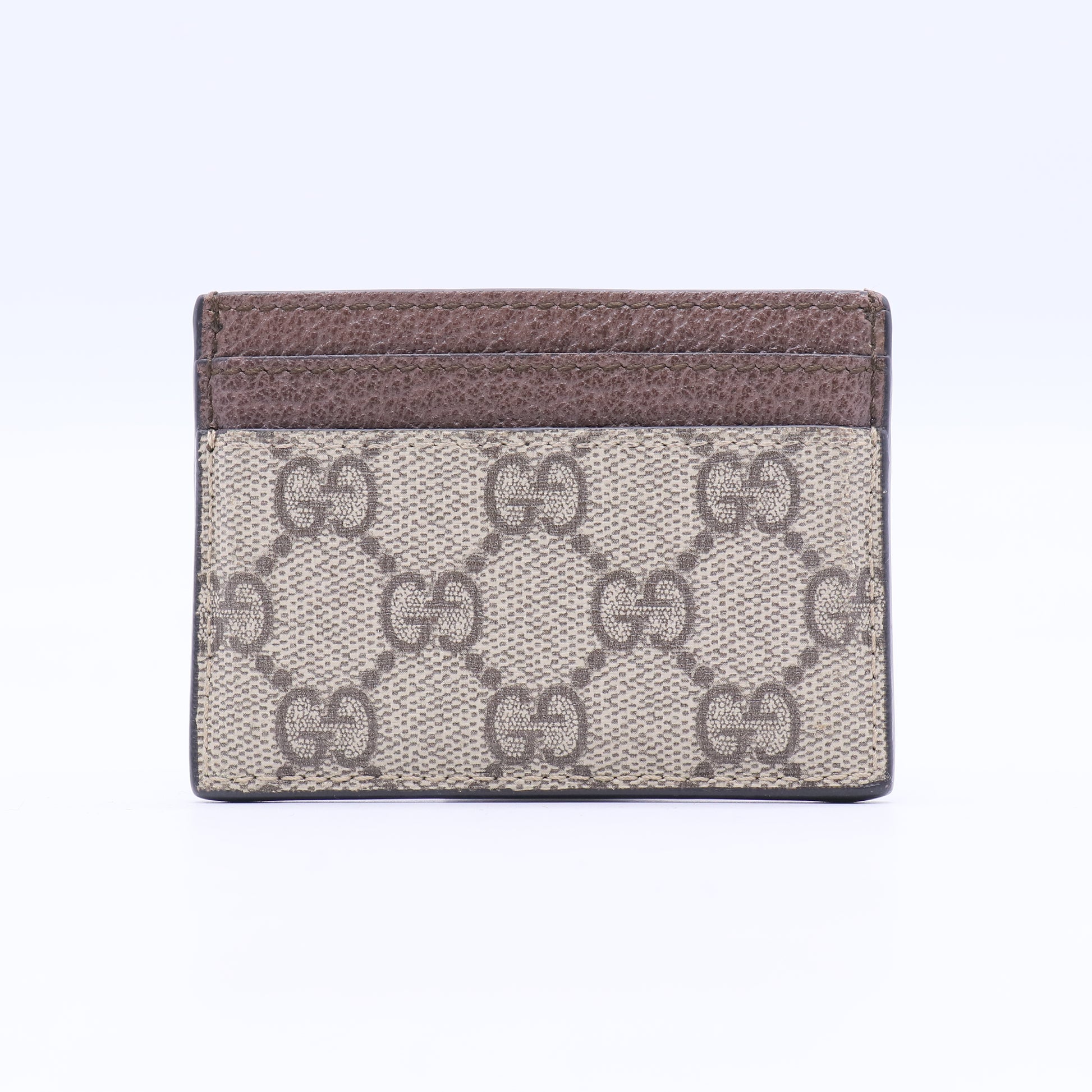 Gucci GG Supreme Monogram Bi-Color Card Holder twins W20909