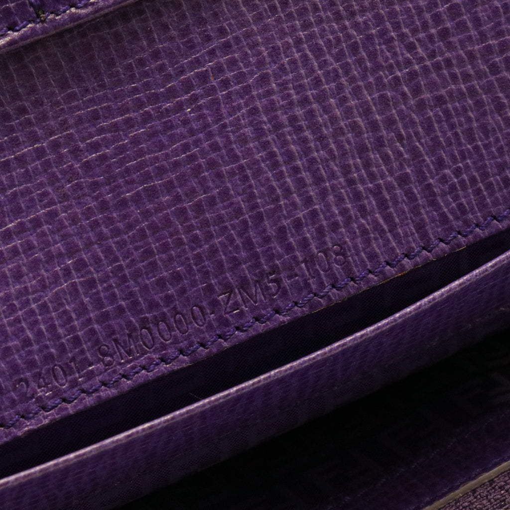 obacco Zucca Coated Canvas Flap Continental Wallet