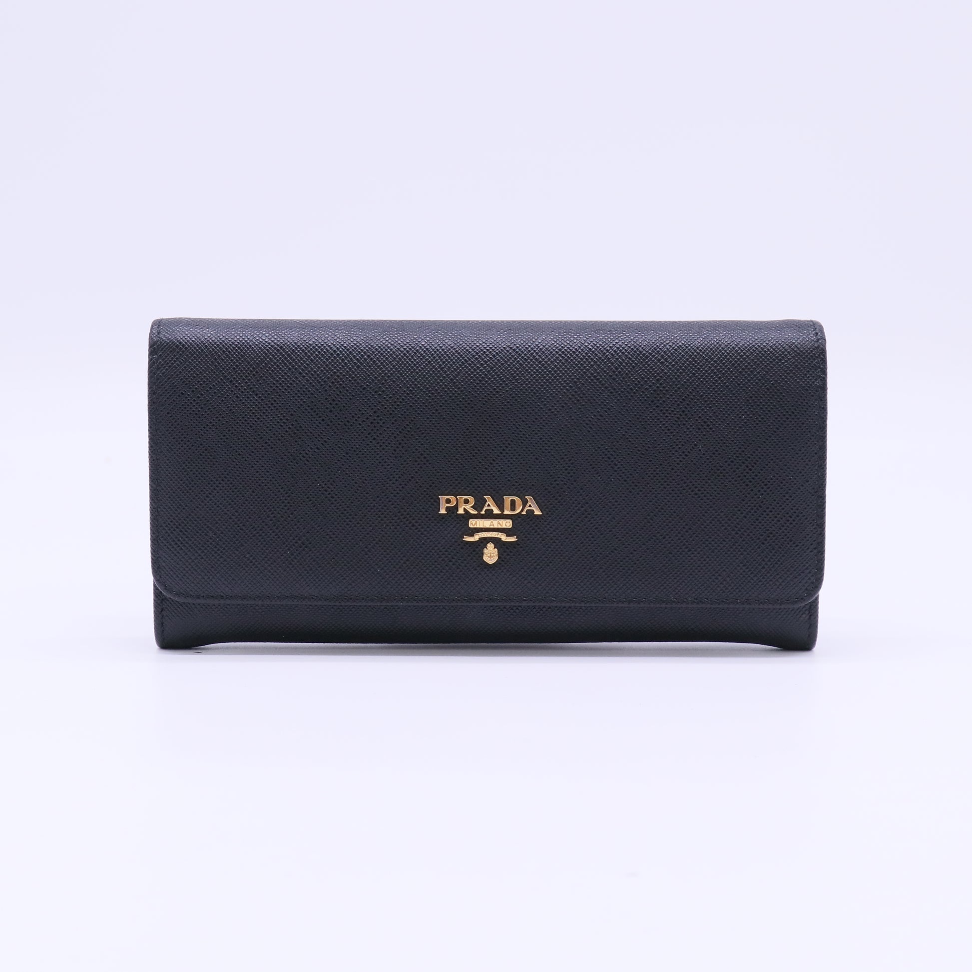 Prada Saffiano Leather Continental Flap Wallet W21983