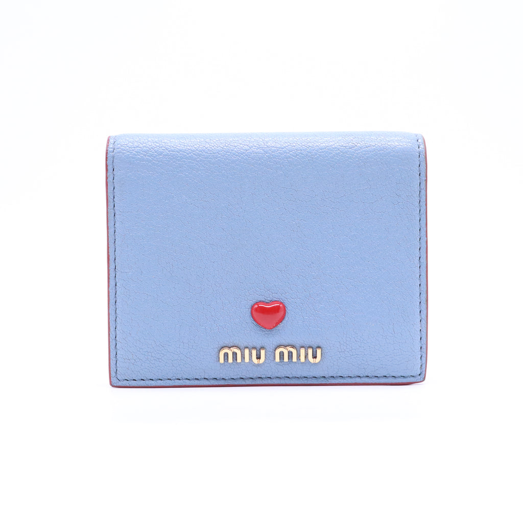 Miu Miu Madras Love Leather Wallet W20891