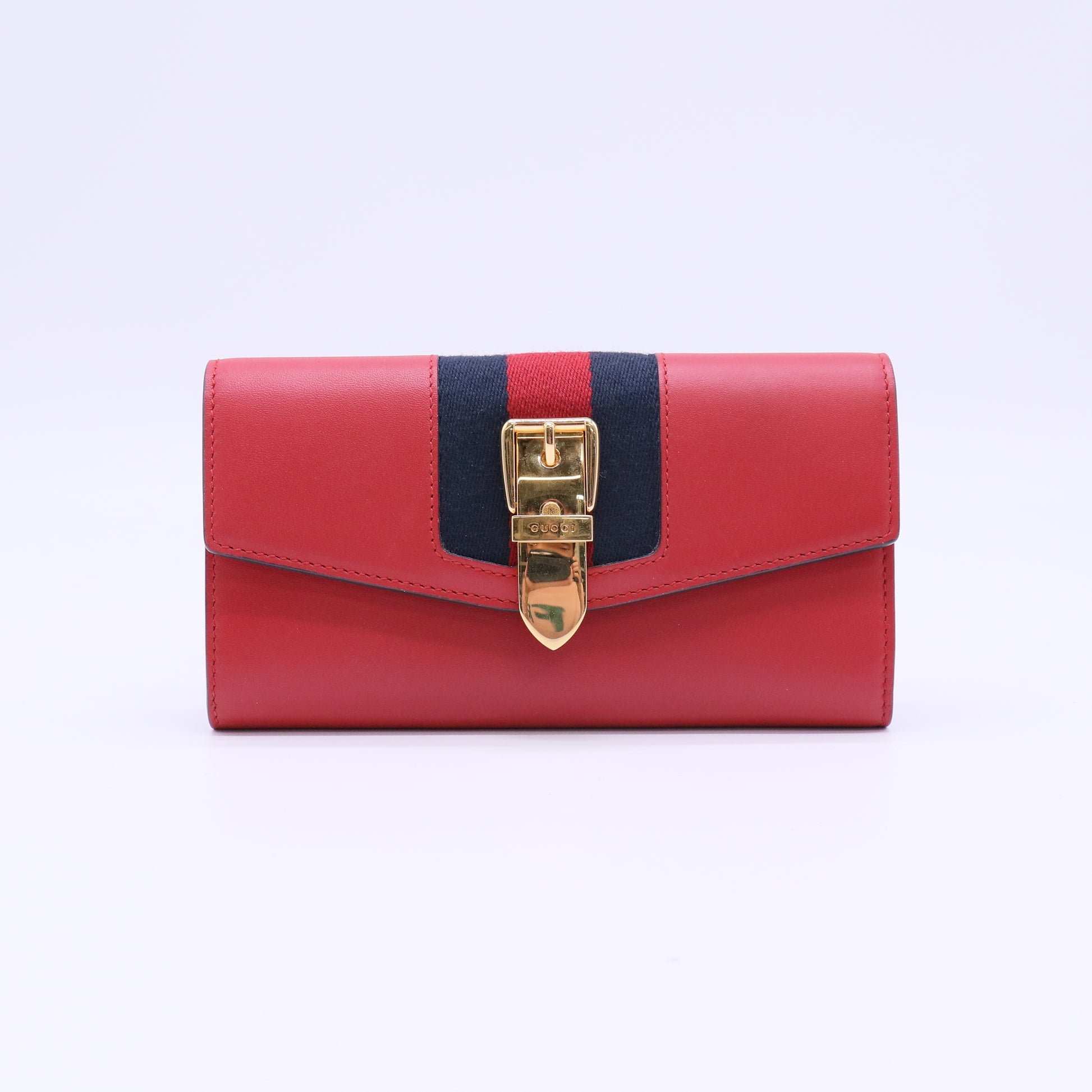 Gucci Sylvie Leather Continental Wallet W22061