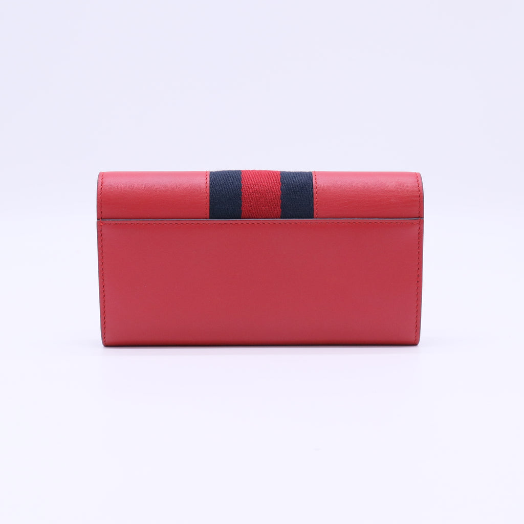 Gucci Sylvie Leather Continental Wallet W22061