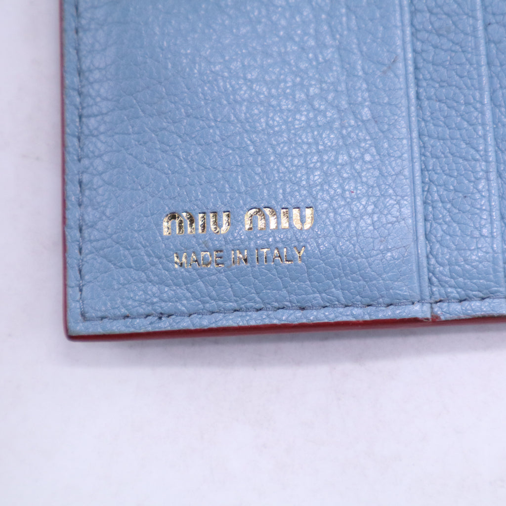 Miu Miu Madras Love Leather Wallet W20891