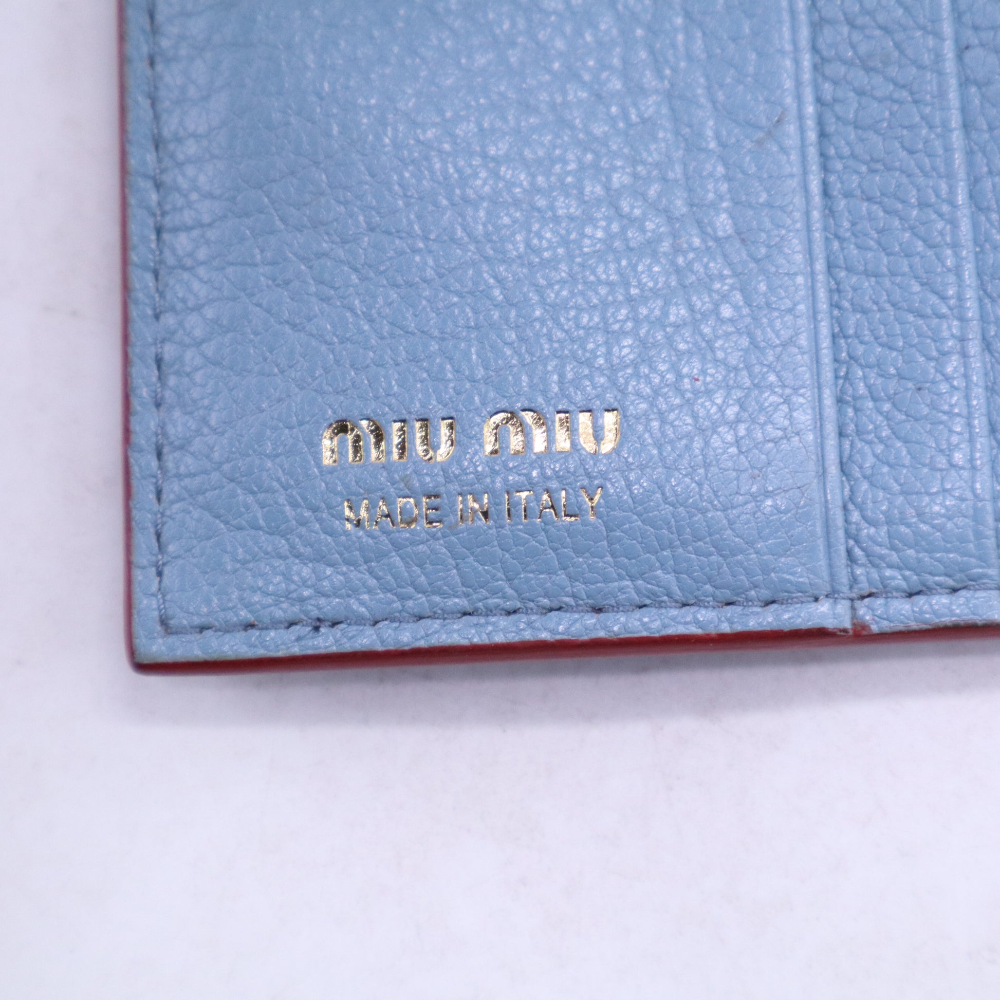 Miu Miu Madras Love Leather Wallet W20891