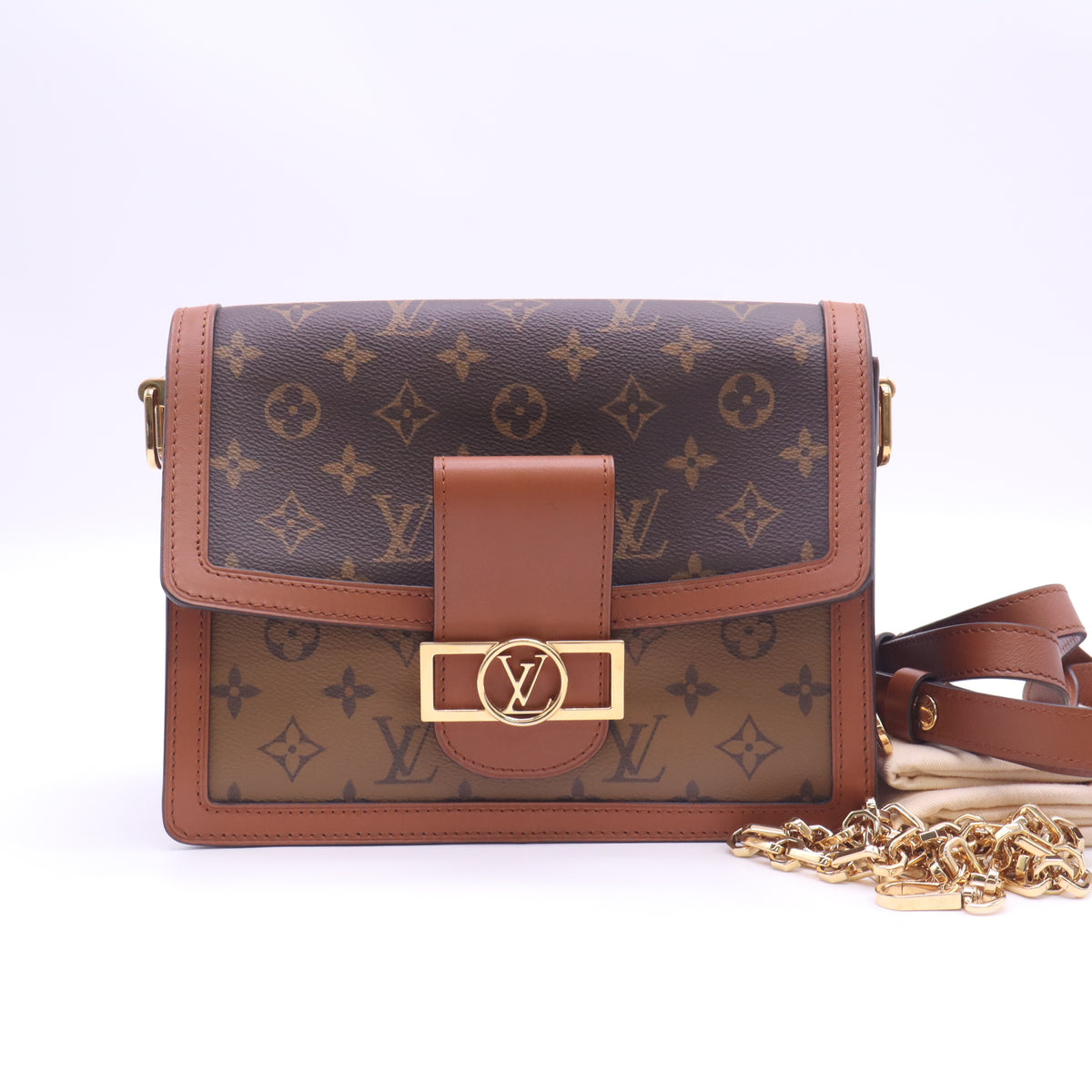 Louis Vuitton Dauphine MM Monogram Reverse Bag Twins LDZ1203