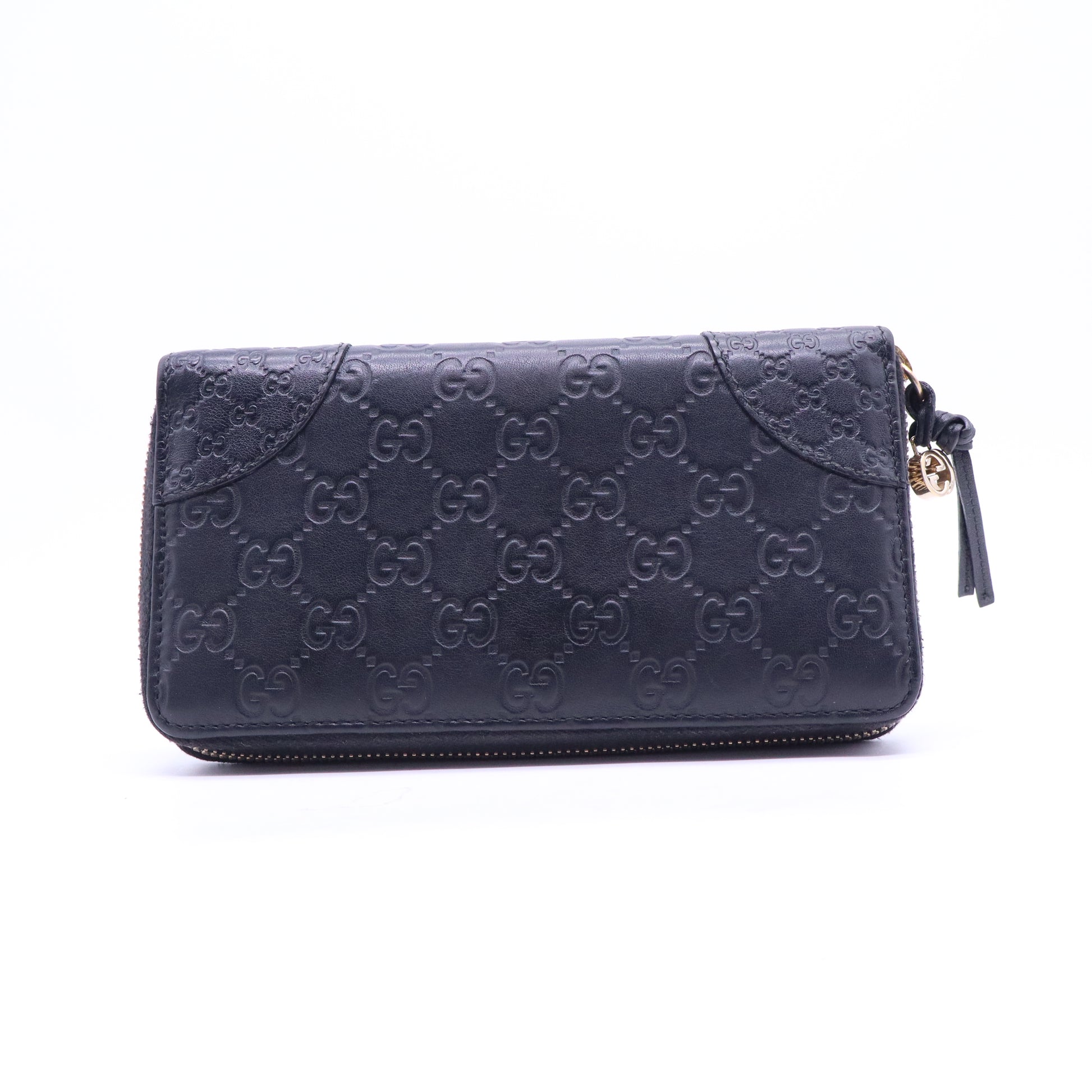Classic Print Leather Zip Wallet W20721