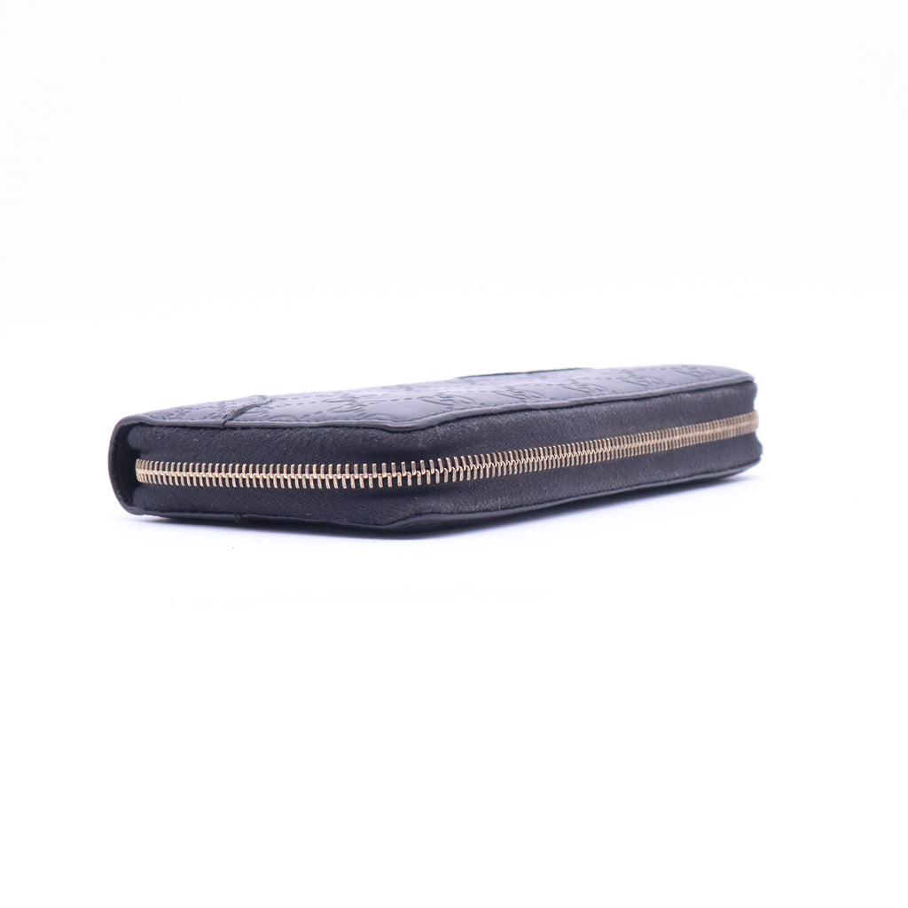 Classic Print Leather Zip Wallet W20721