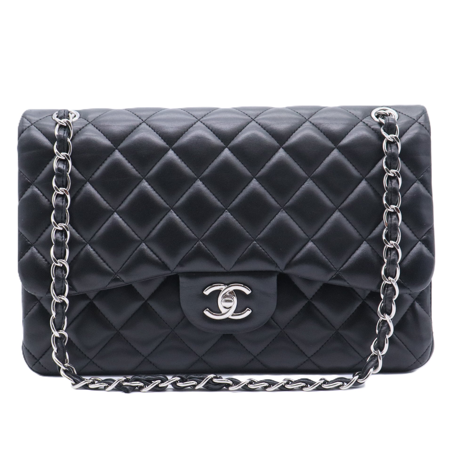 Classic Single Flap Bag Quilted Lambskin Jumbo