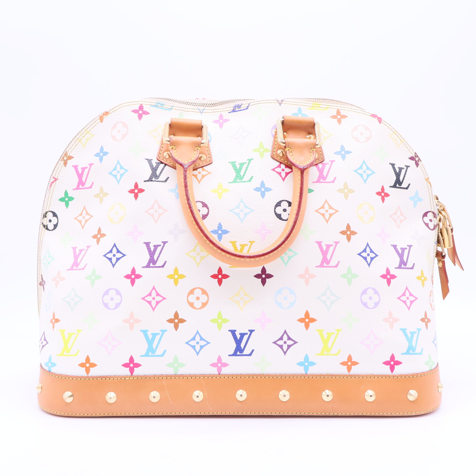 Alma GM White Monogram Multicolore Bag Twins