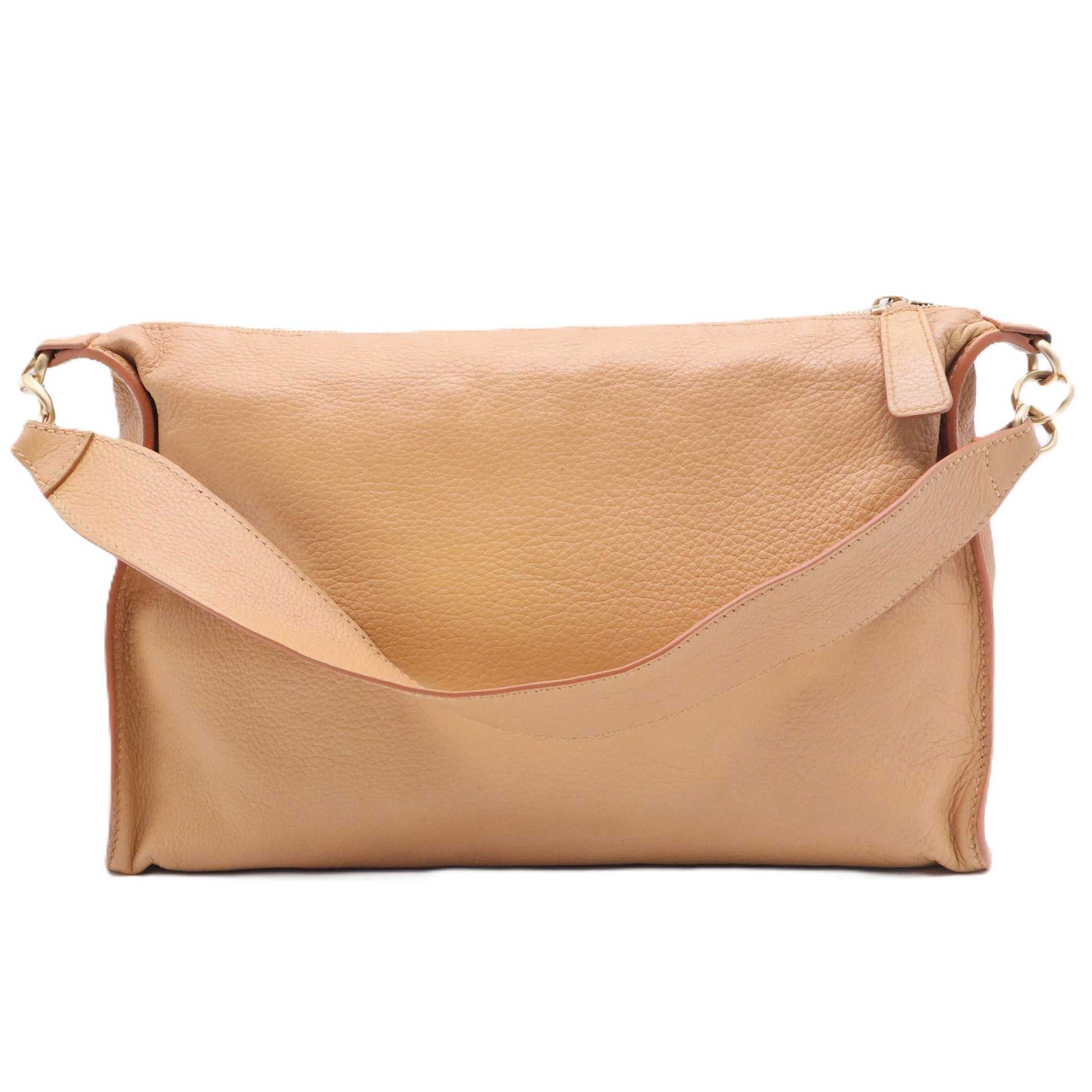 Chanel Tan Logo Shoulder Bag