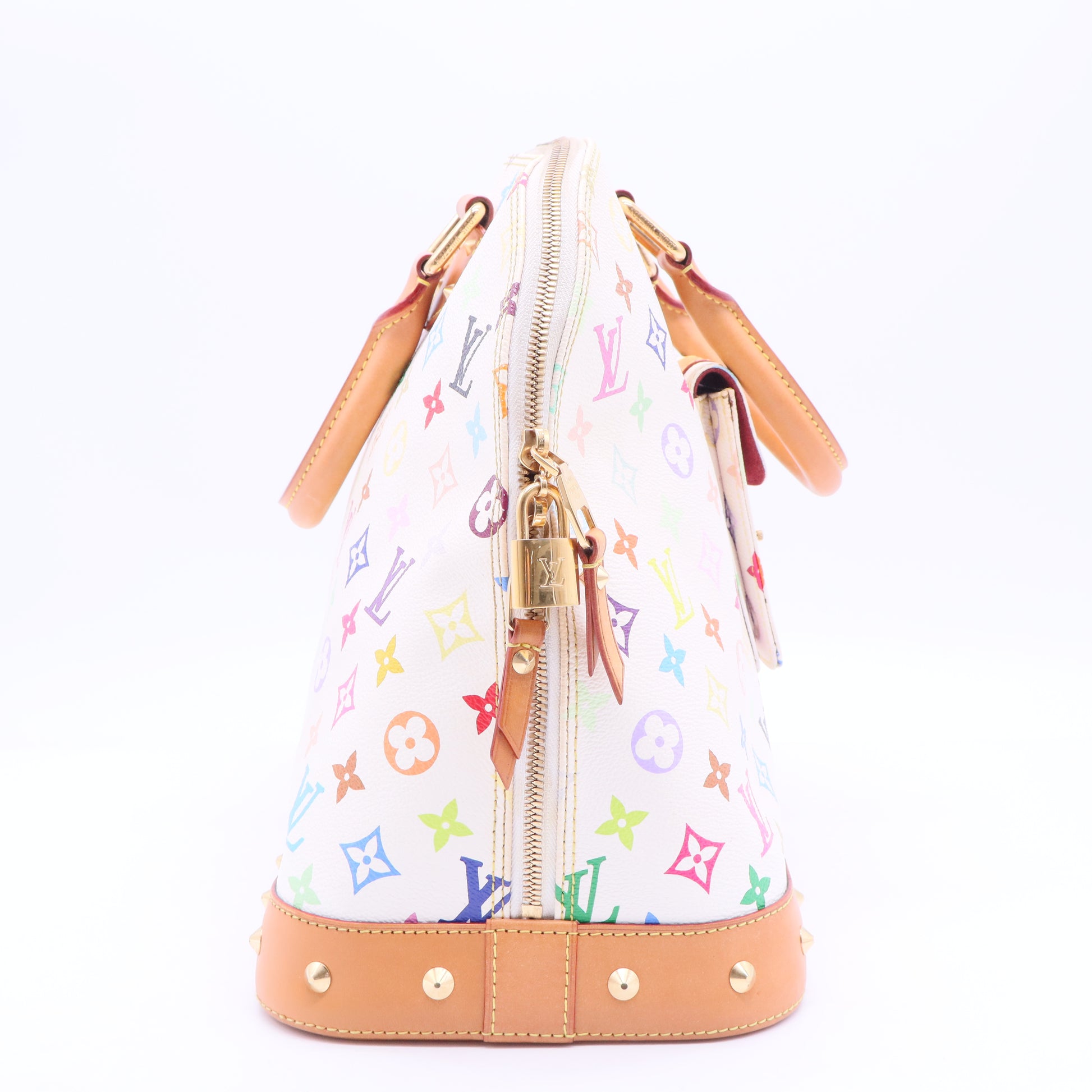 Alma GM White Monogram Multicolore Bag Twins