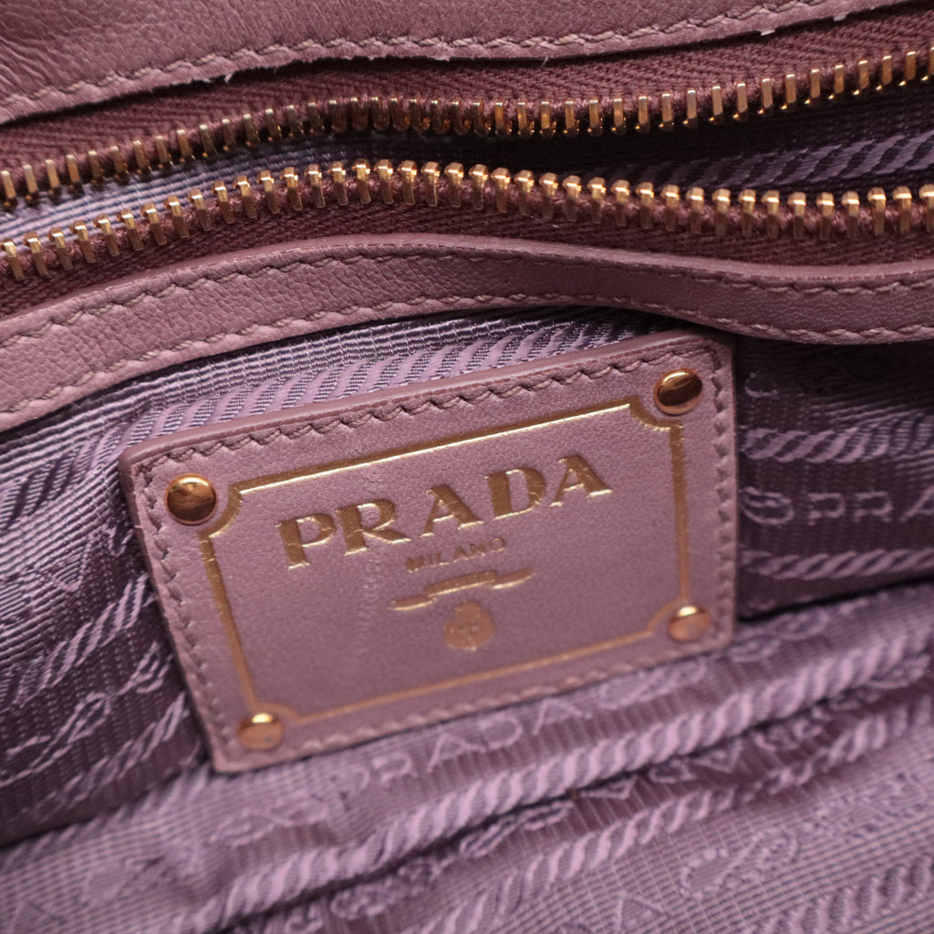 Nappa Gaufre Buckle Satchel