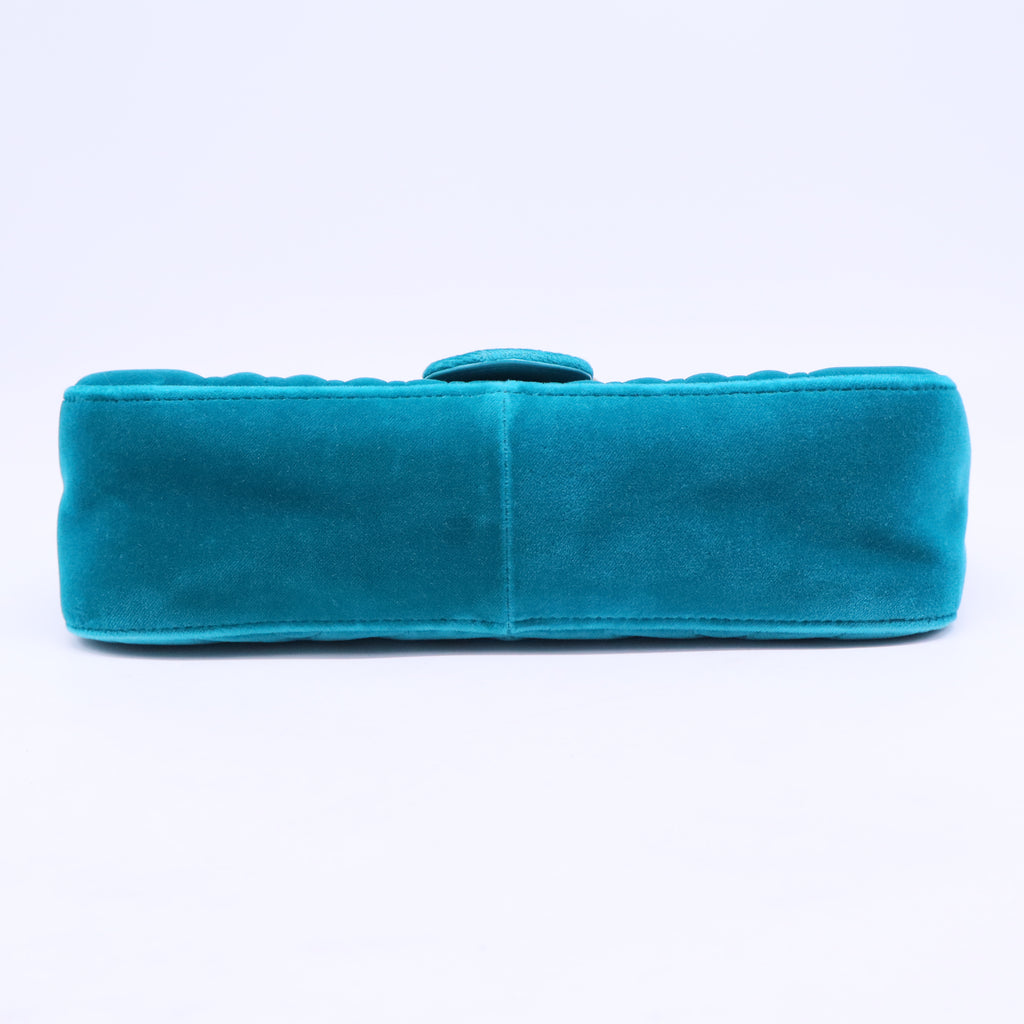GG Marmont Flap Bag Matelasse Velvet Small B20575