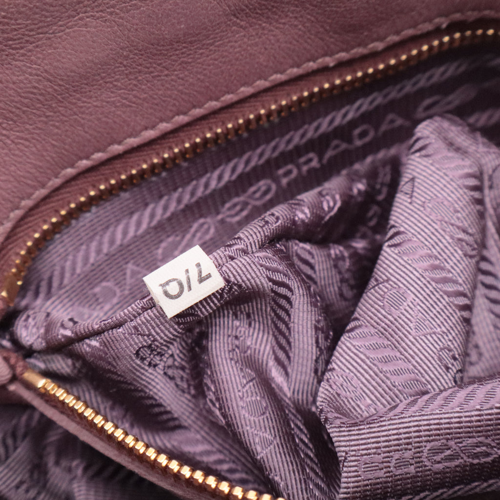 Nappa Gaufre Buckle Satchel