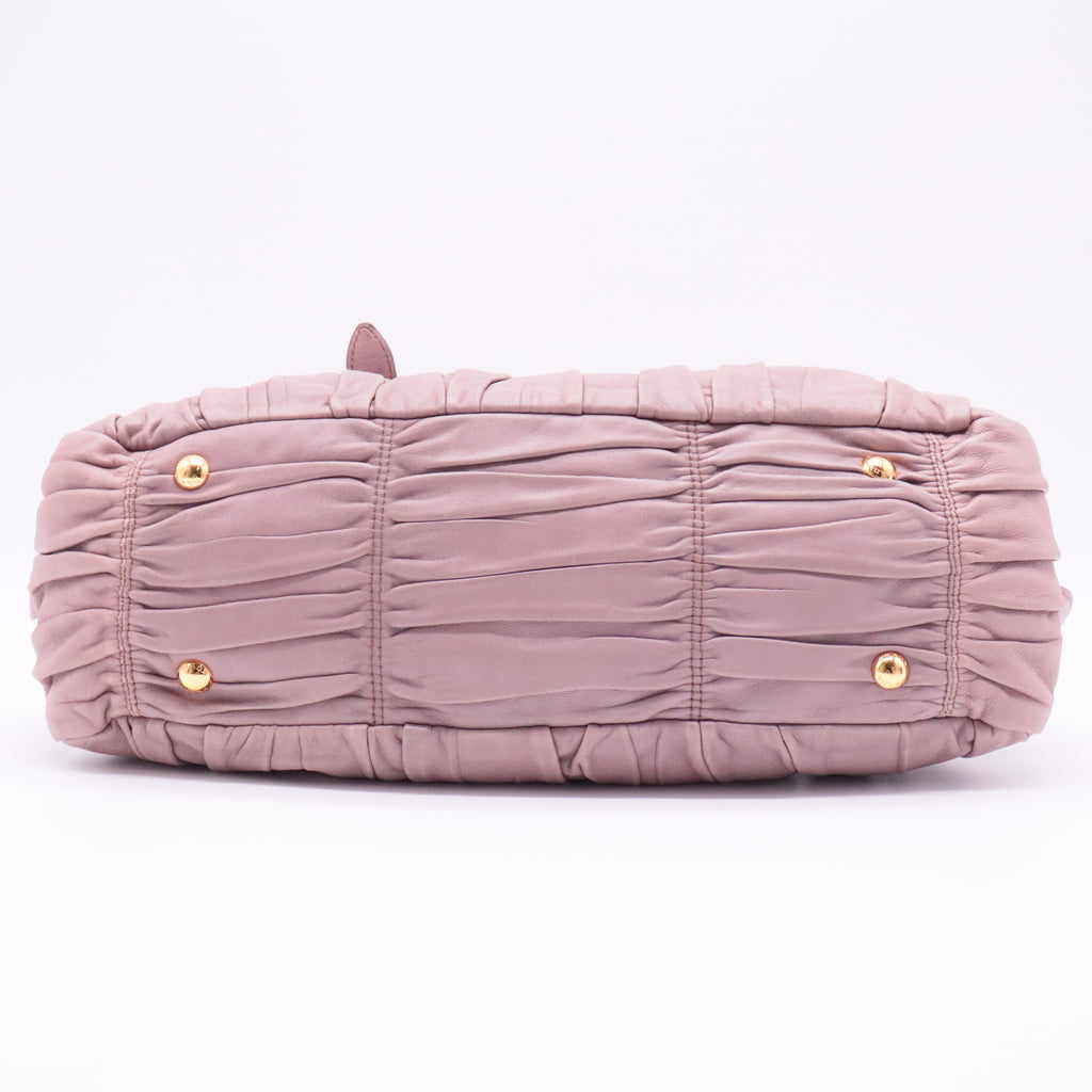 Nappa Gaufre Buckle Satchel