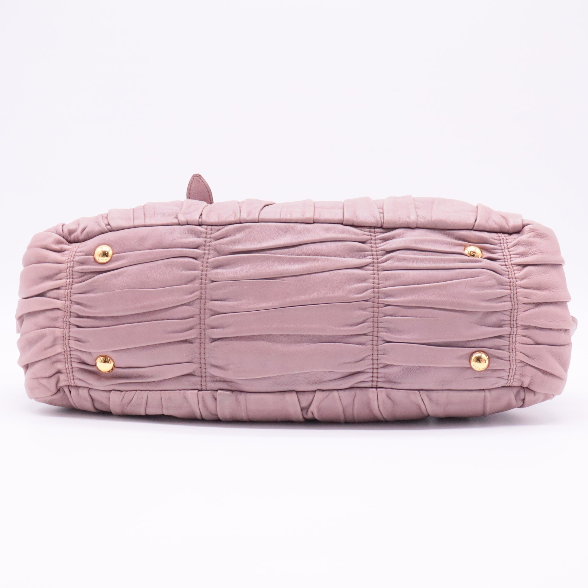 Nappa Gaufre Buckle Satchel