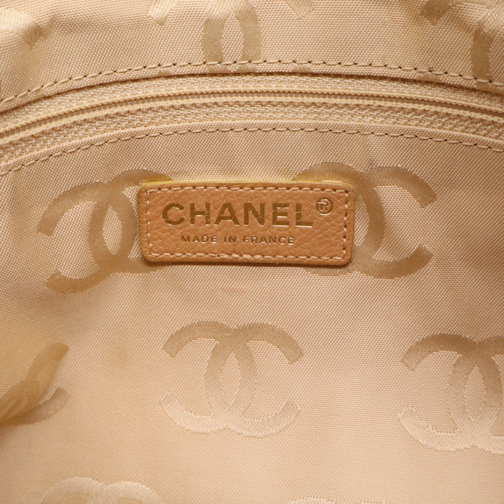 Chanel Tan Logo Shoulder Bag