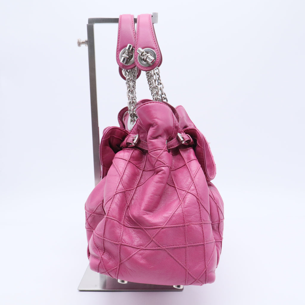 Purple Cannage Quilted Lambskin Leather Le Trente Bag twins