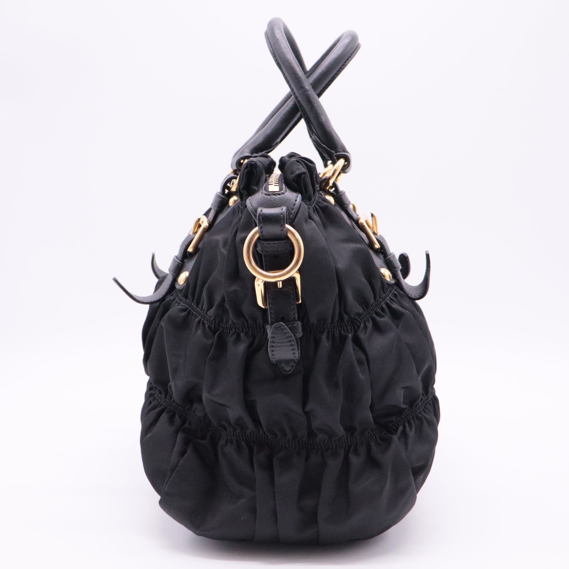 Tessuto Nylon Gaufre Tote Black