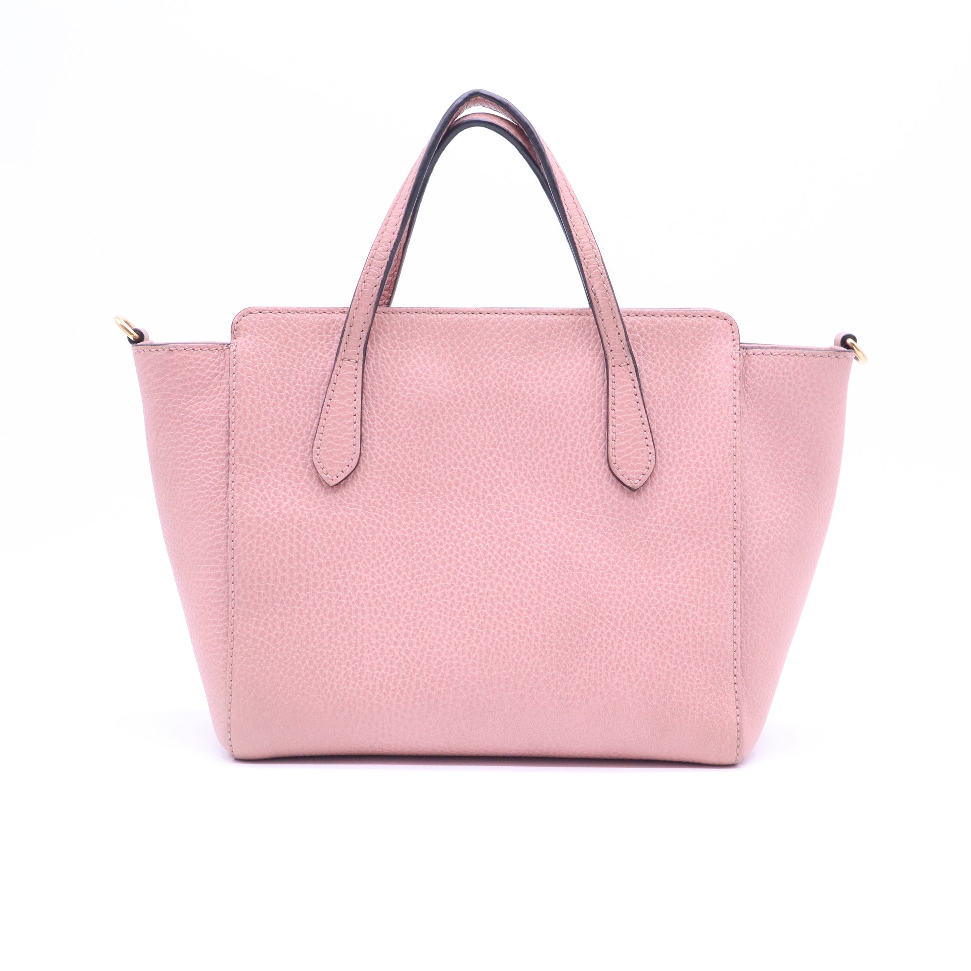 Dollar Calfskin Mini Swing Top Handle Bag Soft Pink B20622