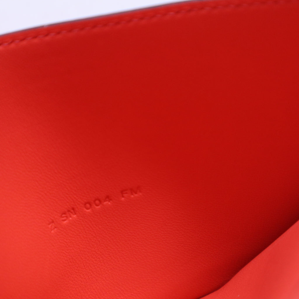 Hermes Clemence Dogon Wallet Long Wallets In Red W20456