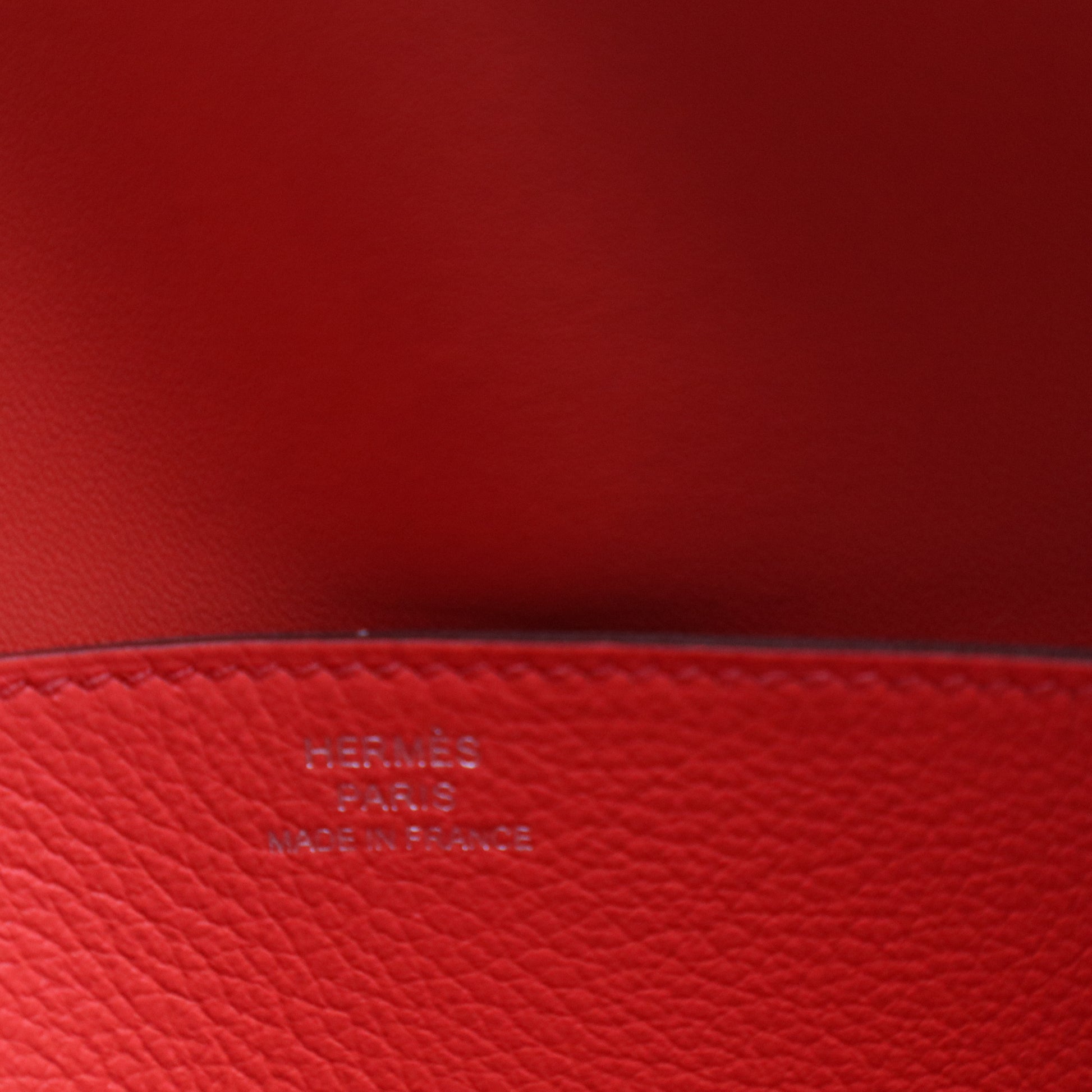 Hermes Clemence Dogon Wallet Long Wallets In Red W20456
