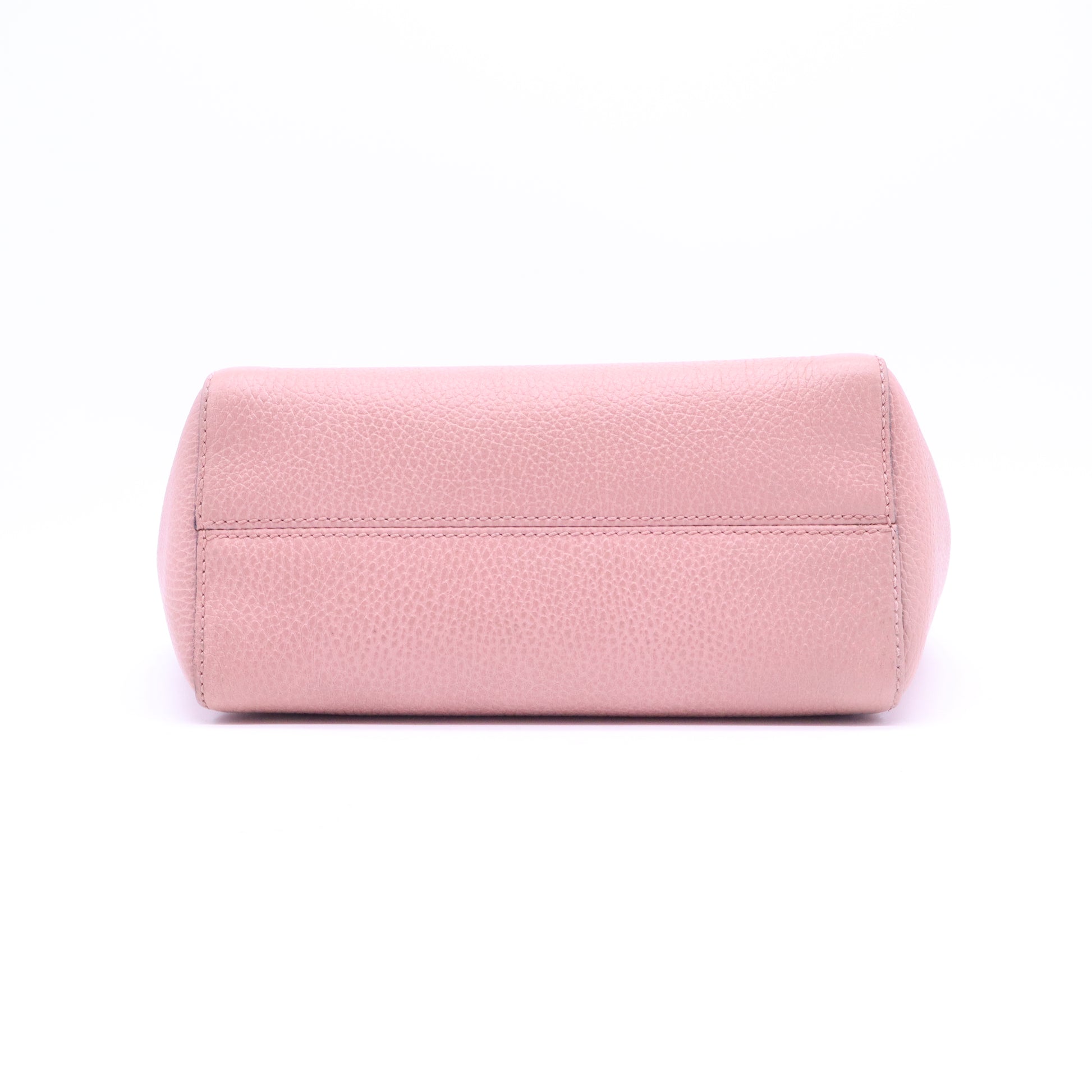 Dollar Calfskin Mini Swing Top Handle Bag Soft Pink B20622