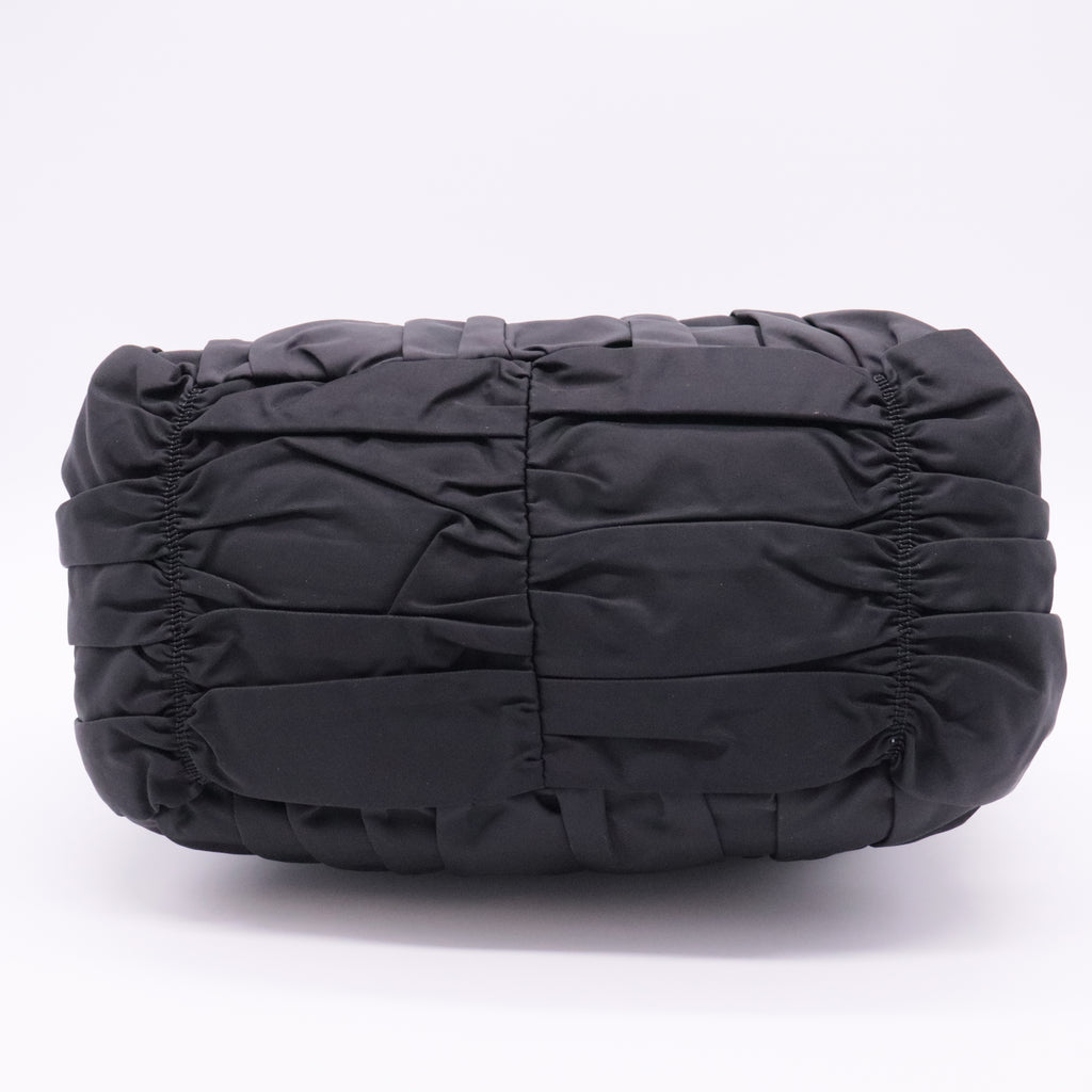 Tessuto Nylon Gaufre Tote Black