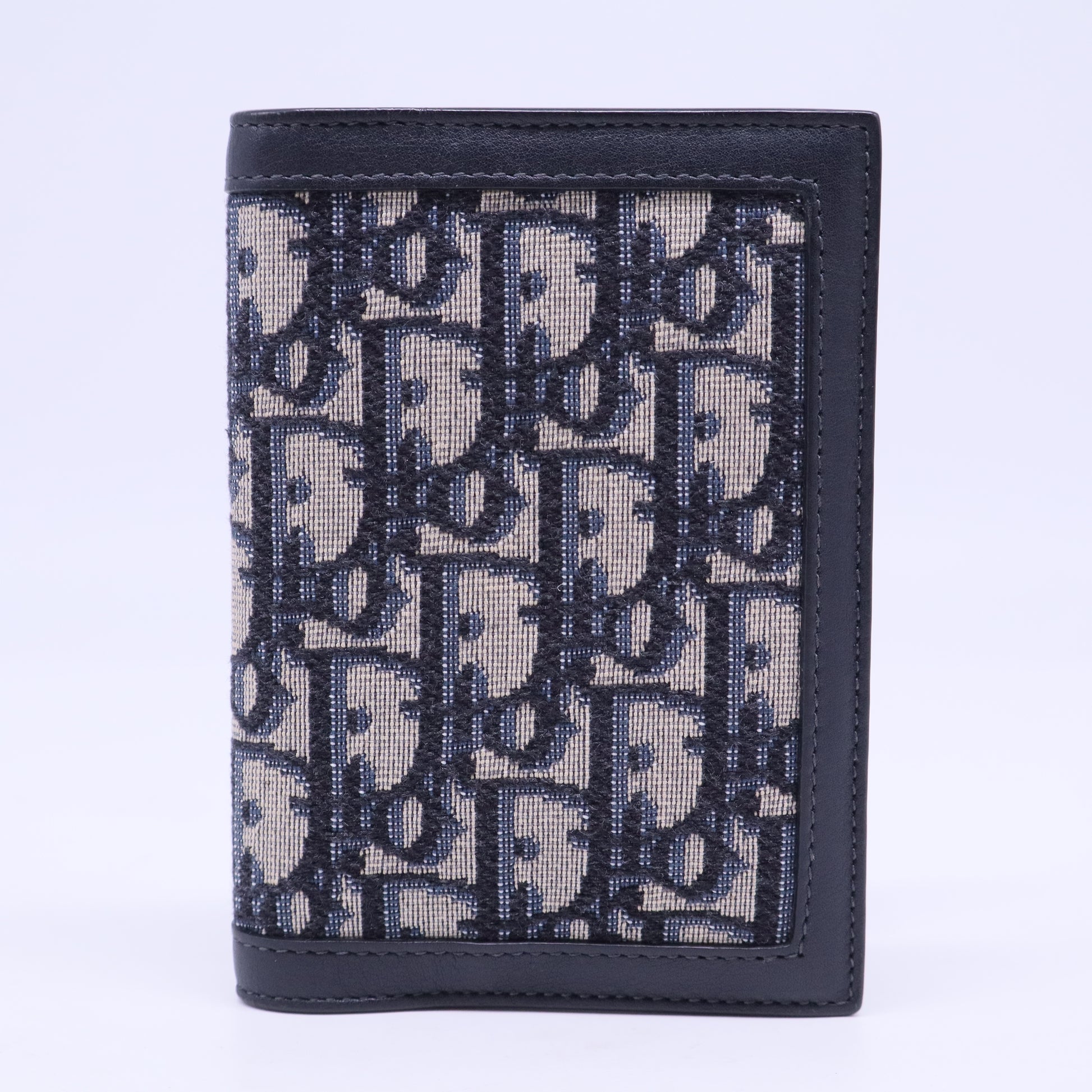 Indigo Oblique Canvas Passport Holder W20474