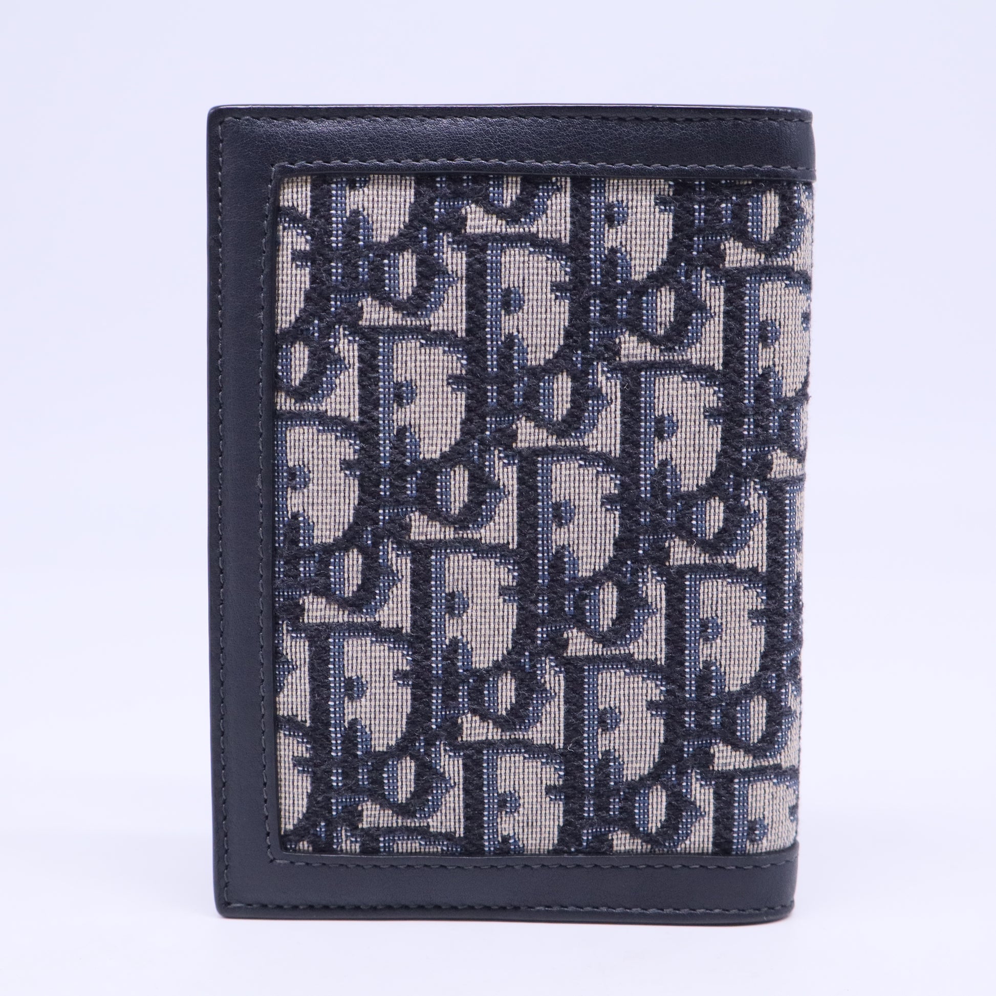 Indigo Oblique Canvas Passport Holder W20474