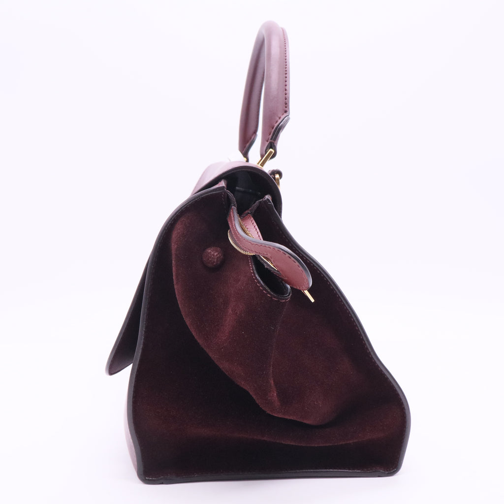 Celine Bordeaux Trapeze Large Bag twins
