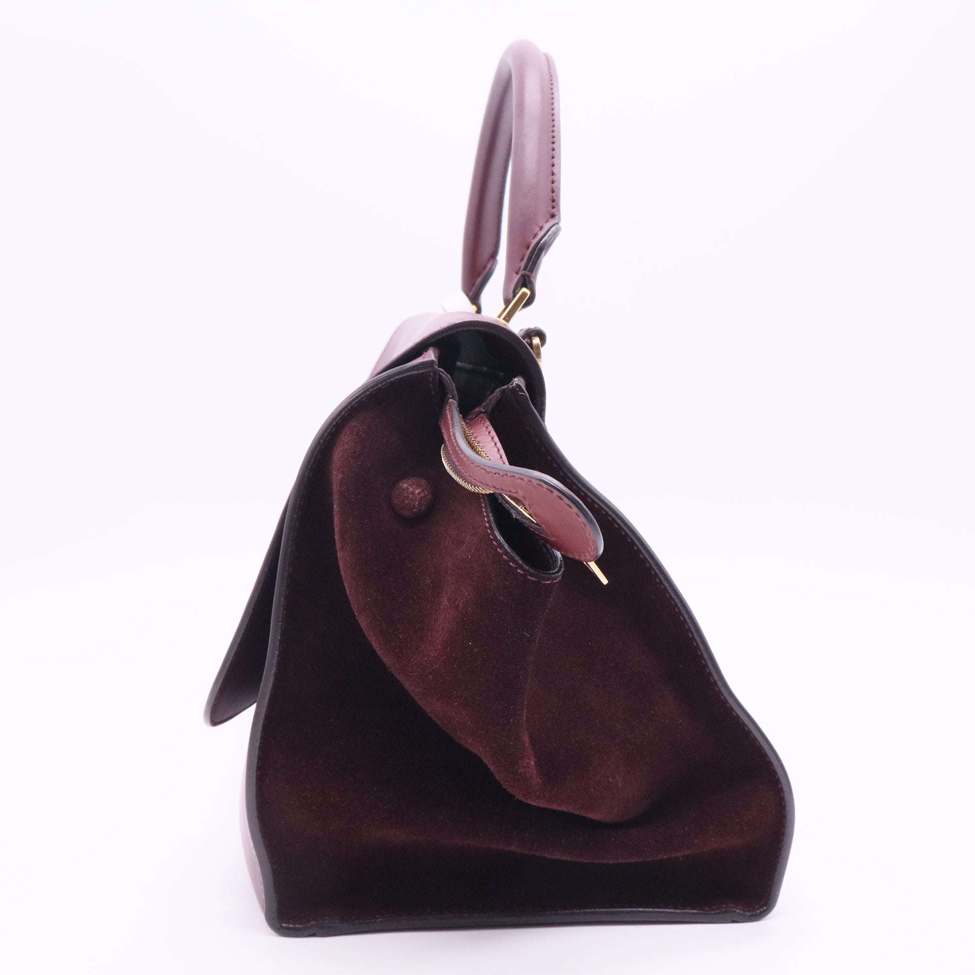 Celine Bordeaux Trapeze Large Bag twins