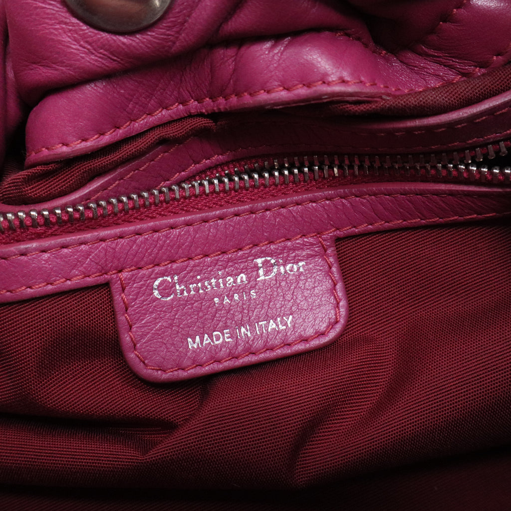 Purple Cannage Quilted Lambskin Leather Le Trente Bag twins