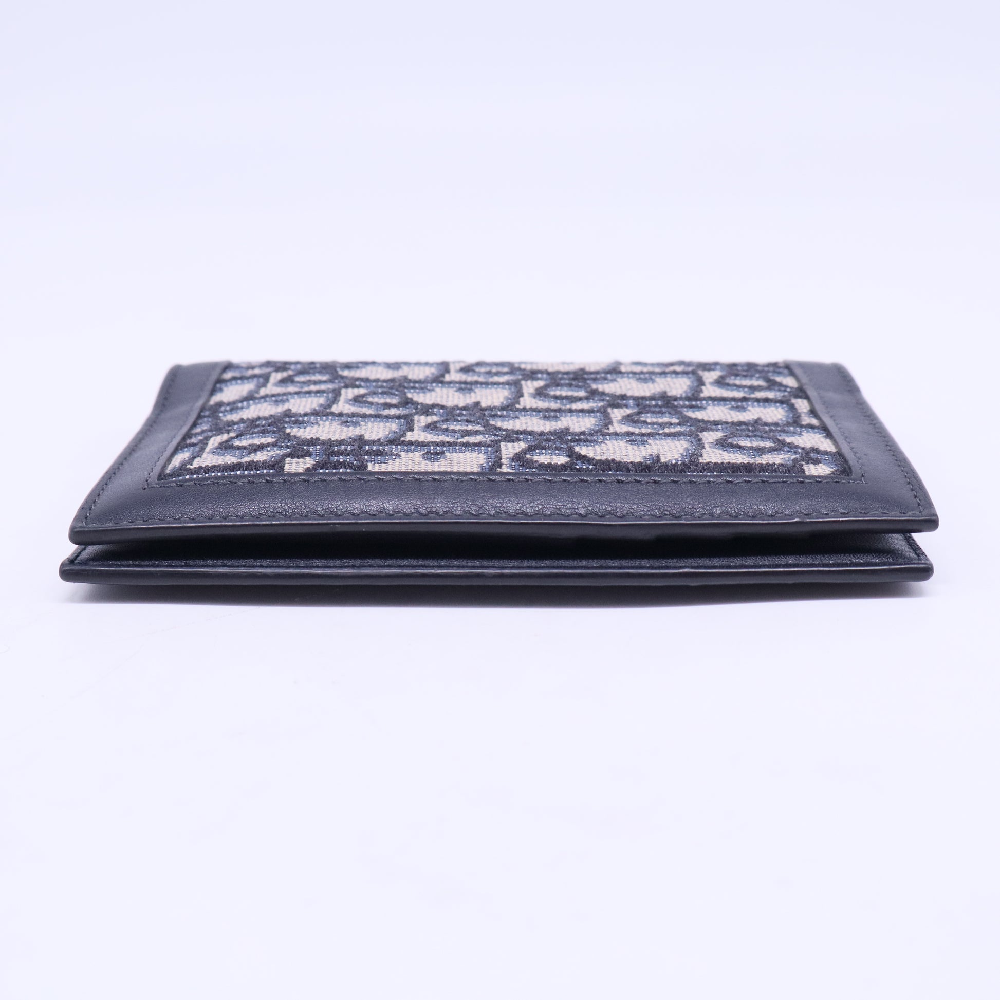 Indigo Oblique Canvas Passport Holder W20474