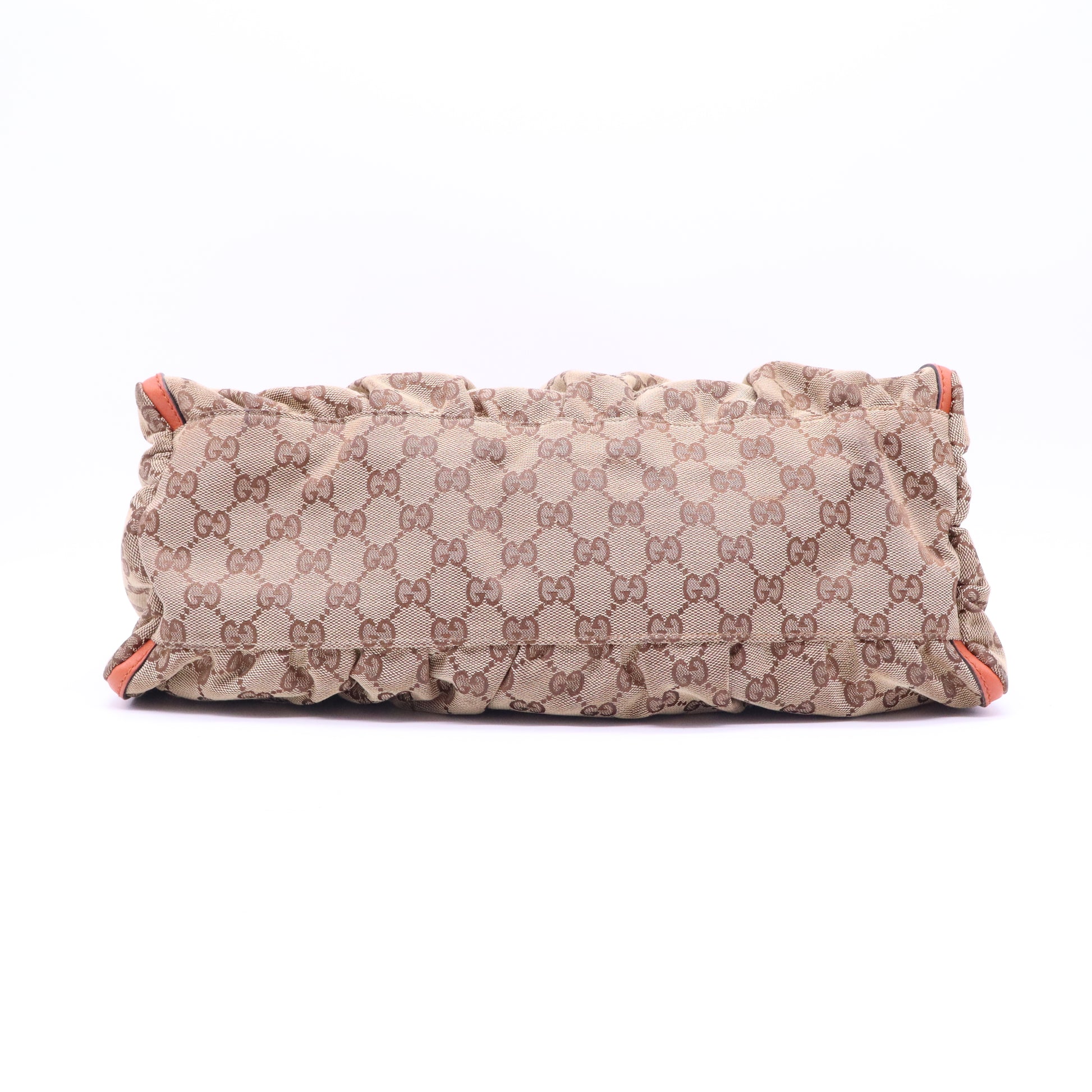 Gucci Beige GG Canvas and Leather Large Abbey D Ring Shoulder Bag B21242