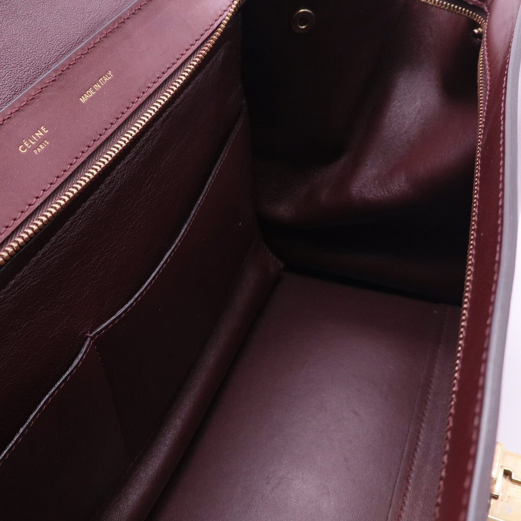 Celine Bordeaux Trapeze Large Bag twins