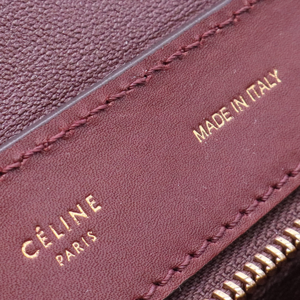 Celine Bordeaux Trapeze Large Bag twins
