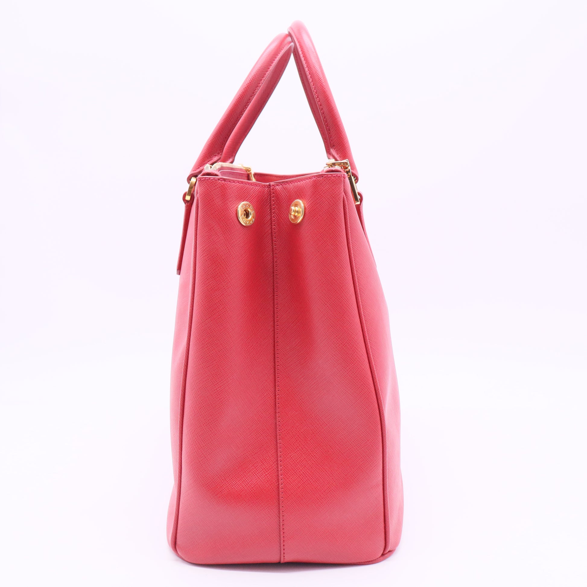 Double Zip Lux Tote Saffiano Leather Medium