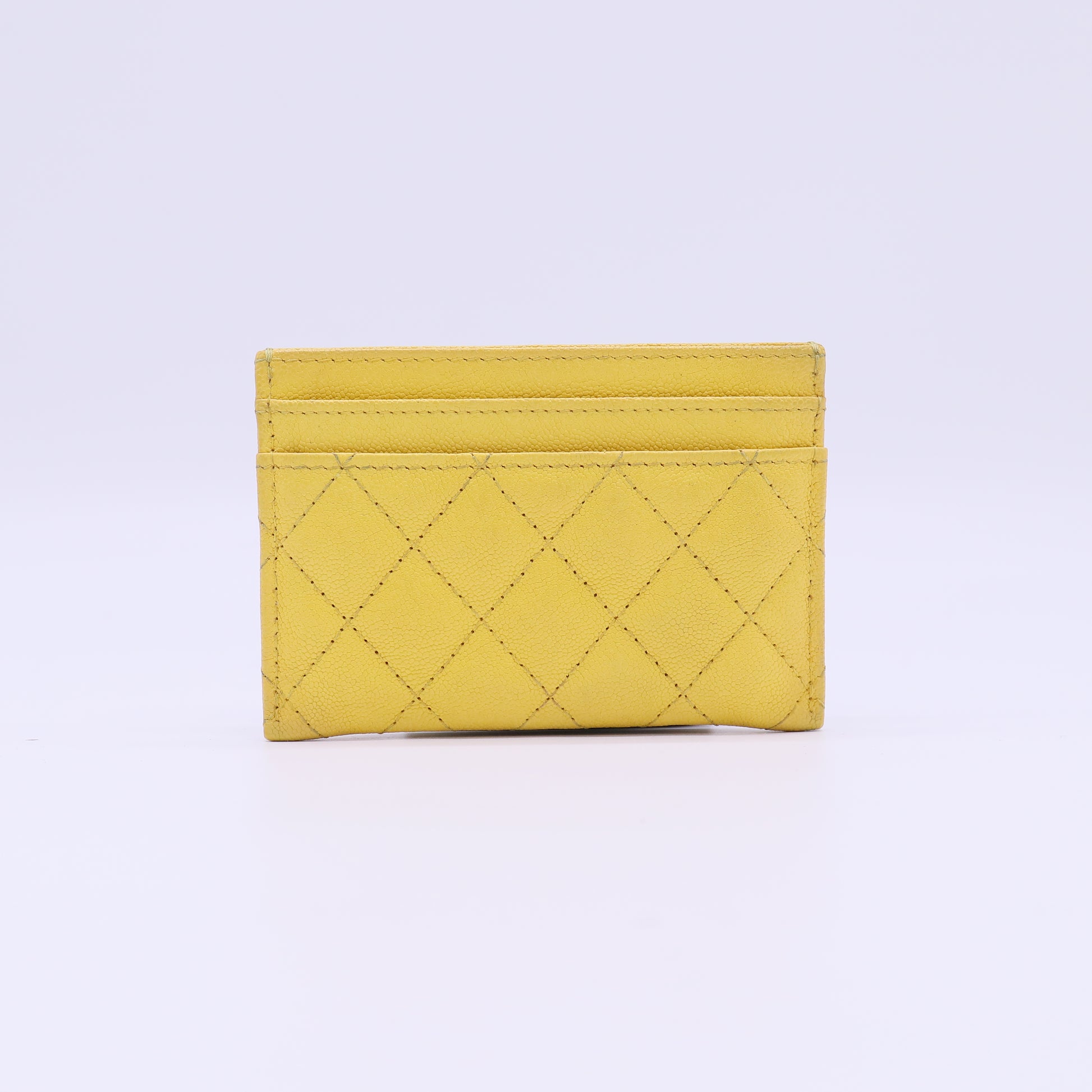 CHANEL Caviar Quilted Small Boy Card Holder W21887