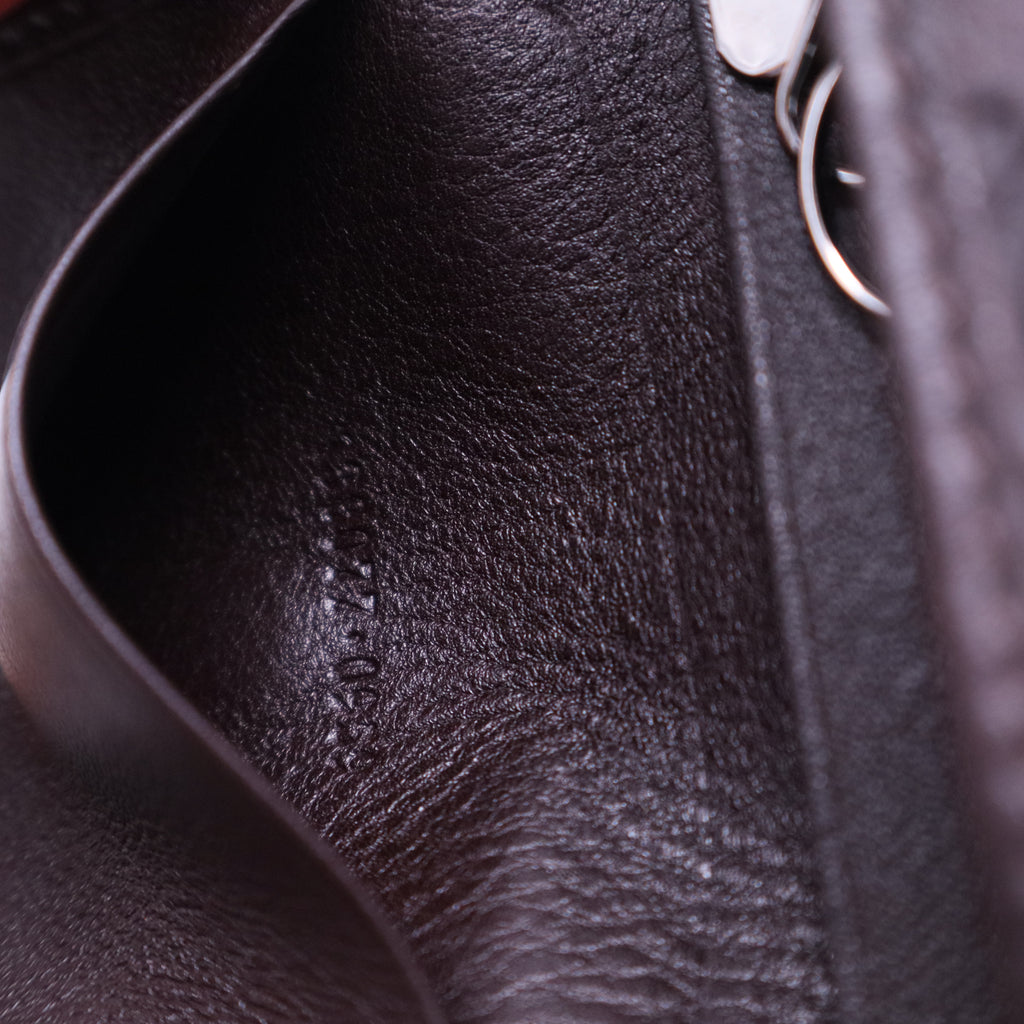 Brown Web Signature Leather Key Holder Case W20467