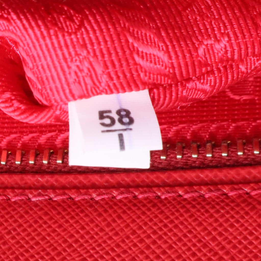 Double Zip Lux Tote Saffiano Leather Medium