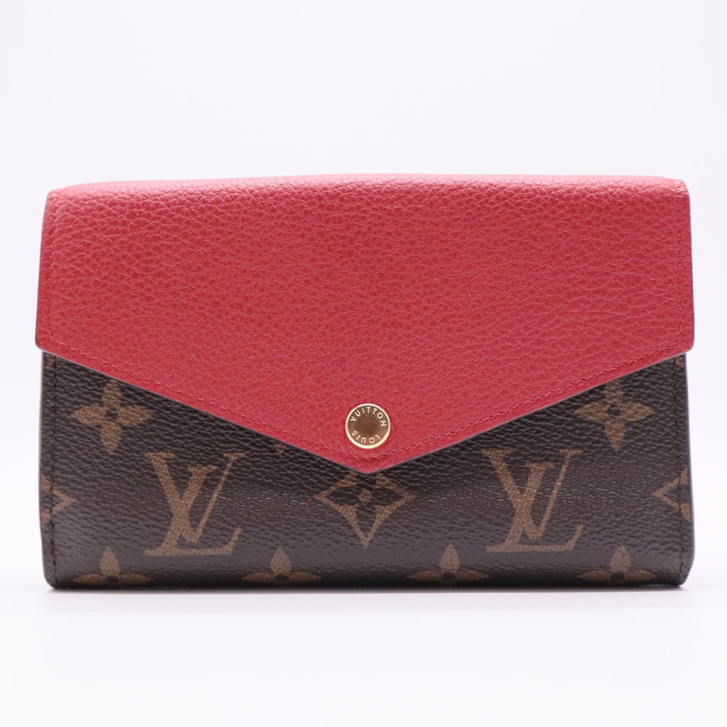 Monogram Pallas Compact Wallet Cherry