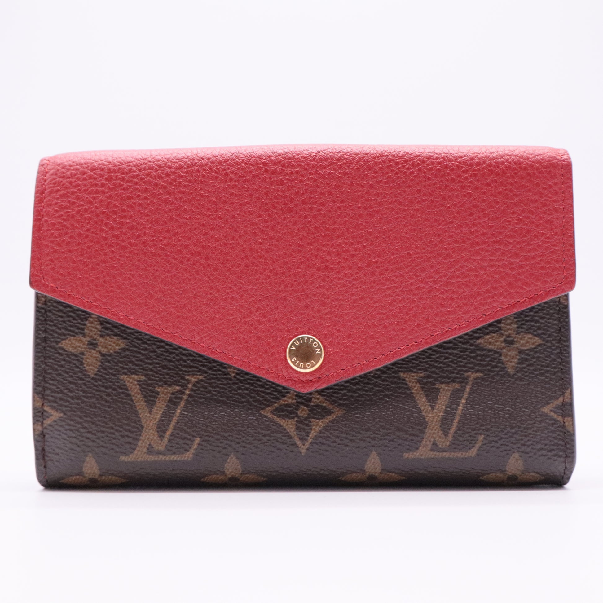 Monogram Pallas Compact Wallet Cherry
